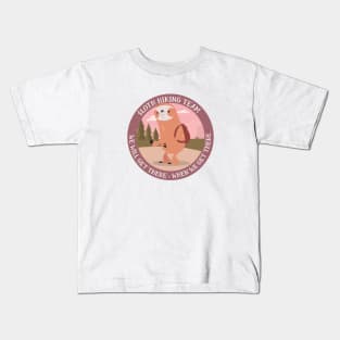 Hiking Sloth Kids T-Shirt